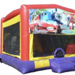 Trains, Planes & Cars Theme Combo Bounce House Rental West Springfield MA